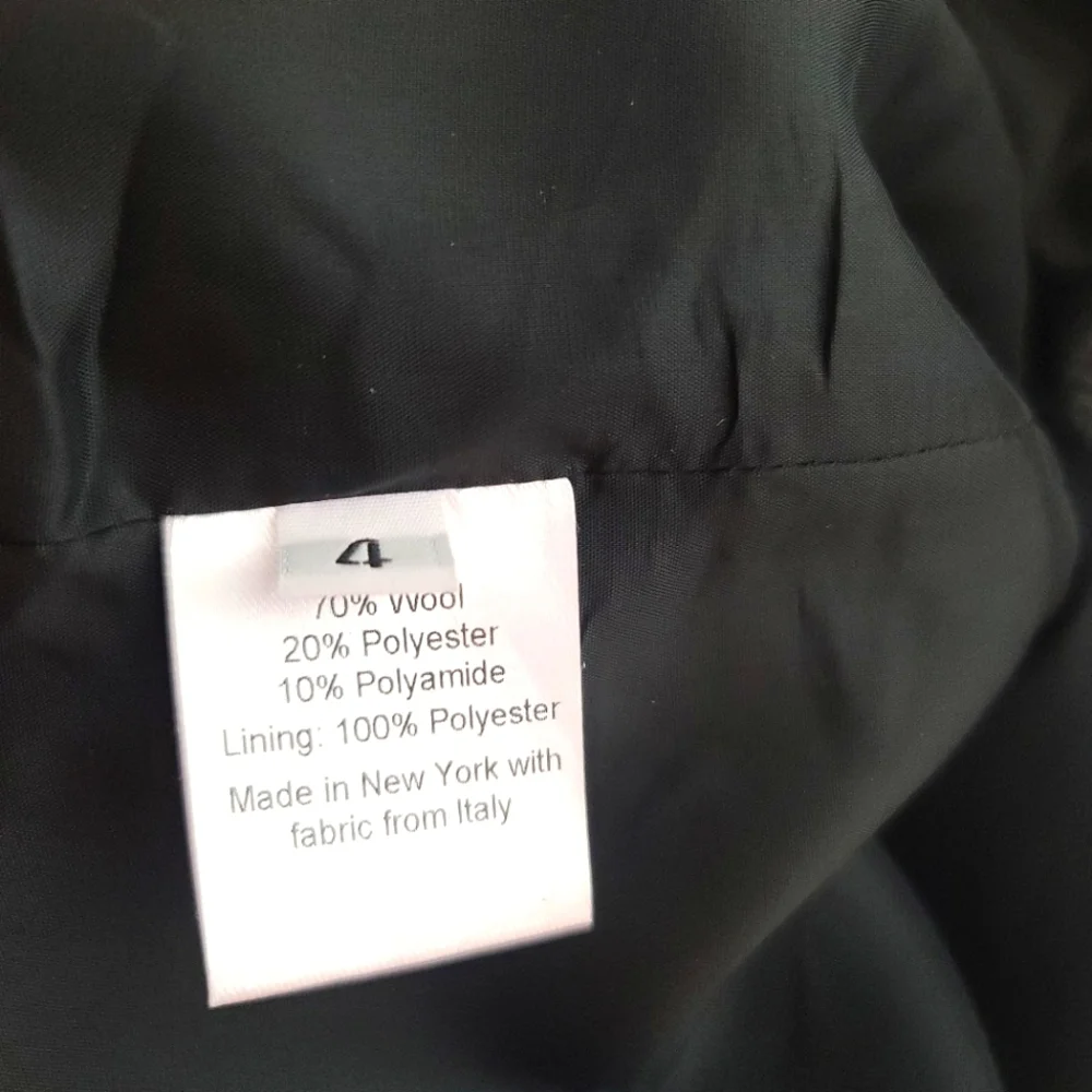 Rachel Comey Loveless Wool Blend Herringbone Blazer Gray Size 4 - Picture 7 of 11